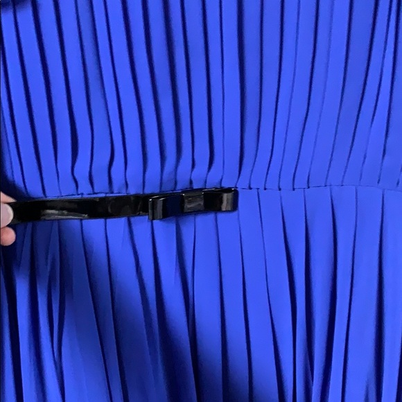 2/$15- Alex Marie Blue Pleated Dress - Picture 2 of 8